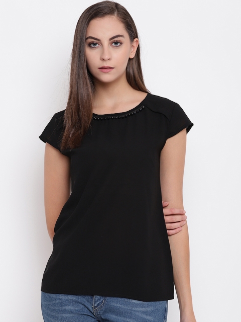 

Miss Grace Women Black Solid Top