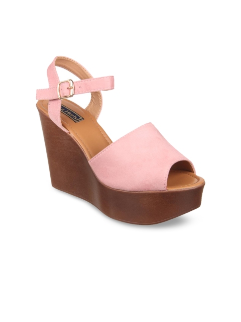 

Flat n Heels Women Pink Solid Sandals