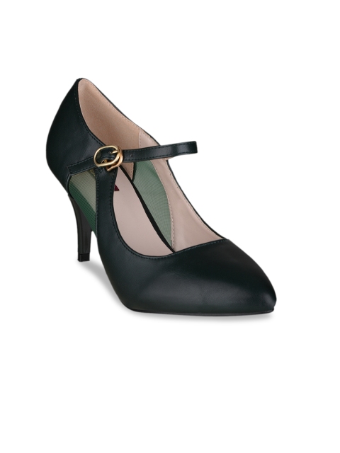 

SHUZ TOUCH Women Olive Green Solid Pumps