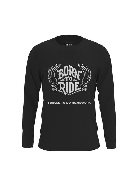 

Circle Square Kids Black Printed Round Neck T-shirt