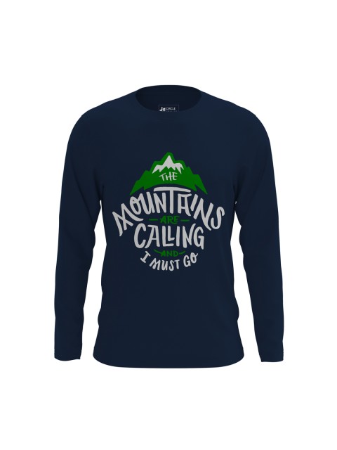 

Circle Square Kids Navy Blue Printed Round Neck T-shirt