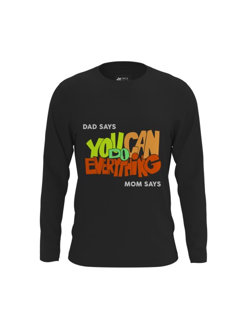 

Circle Square Kids Black Printed Round Neck T-shirt
