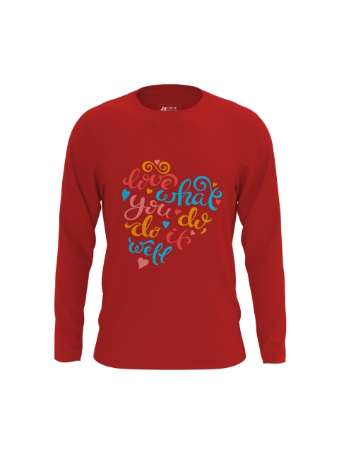 

Circle Square Kids Red Printed Round Neck T-shirt