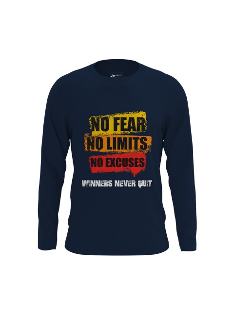 

Circle Square Kids Navy Blue Printed Round Neck T-shirt