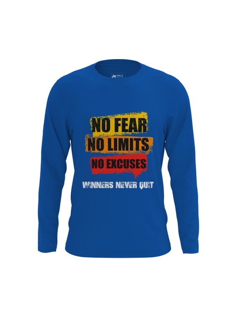 

Circle Square Kids Blue Printed Round Neck T-shirt