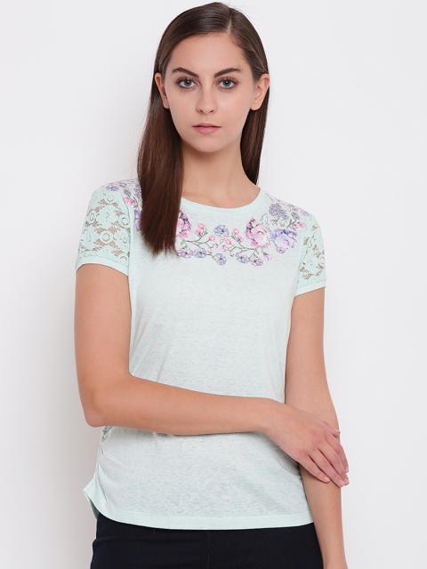 

Miss Grace Women Green Printed Top