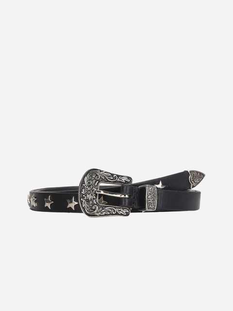 

Aditi Wasan Women Black Genuine Leather Embellished Belt