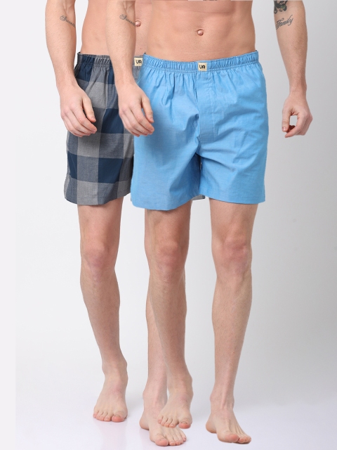 

Urban Dog Men Pack of 2 Boxers UDBX114_UDBX127, Blue