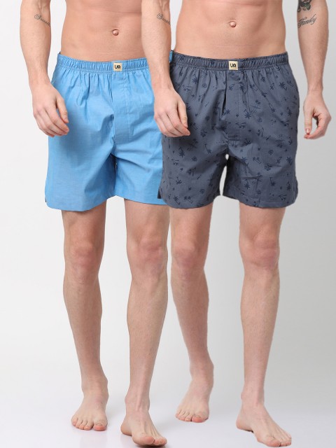 

Urban Dog Men Pack of 2 Boxers UDBX114_UDBX131, Blue