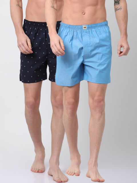 

Urban Dog Men Pack of 2 Boxers UDBX114_UDBX125, Blue