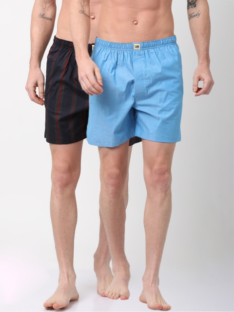 

Urban Dog Men Pack of 2 Boxers UDBX114_UDBX129, Blue