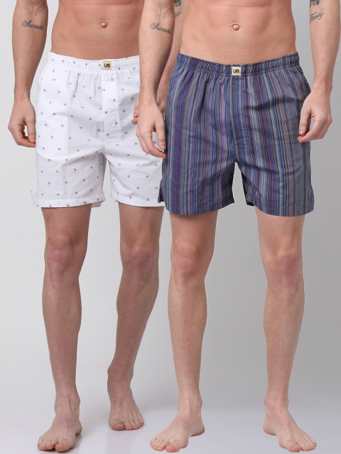 

Urban Dog Mens Pack of 2 Boxers UDBX117_UDBX122-XXL, Multi