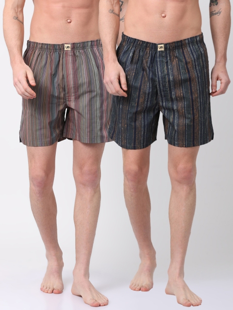 

Urban Dog Mens Pack of 2 Boxers UDBX116_UDBX132-XXL, Multi