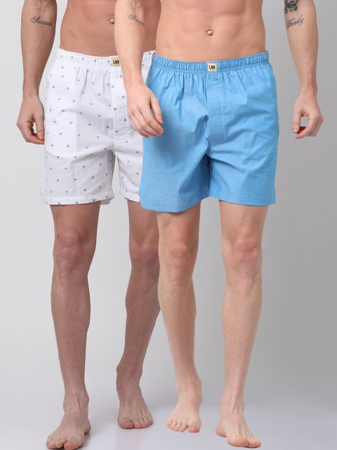

Urban Dog Men Pack of 2 Boxers UDBX114_UDBX122, Blue