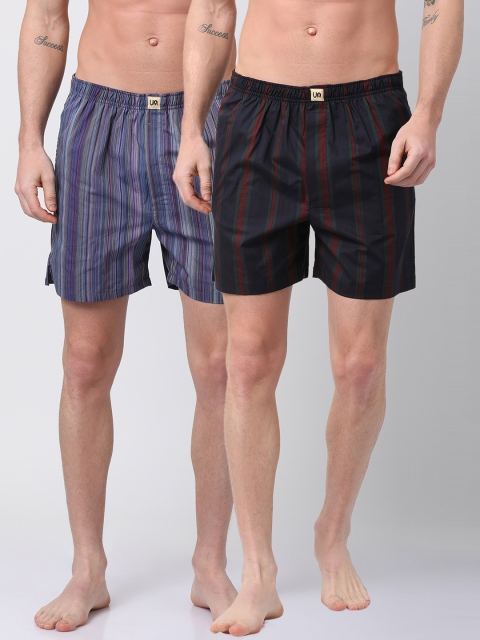 

Urban Dog Mens Pack of 2 Boxers UDBX117_UDBX129-XXL, Multi
