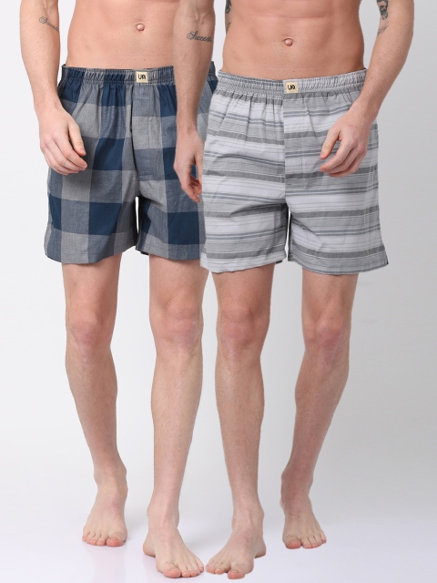 

Urban Dog Mens Pack of 2 Boxers UDBX115_UDBX127-XXL, Multi
