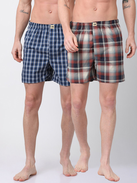 

Urban Dog Men Pack of 2 Printed Boxers UDBX123_UDBX130, Multi