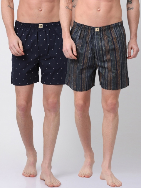 

Urban Dog Mens Pack of 2 Boxers UDBX116_UDBX125-XXL, Multi