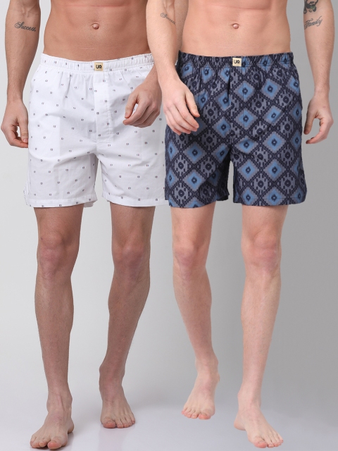 

Urban Dog Men Pack of 2 Boxers UDBX113_UDBX122, Navy blue