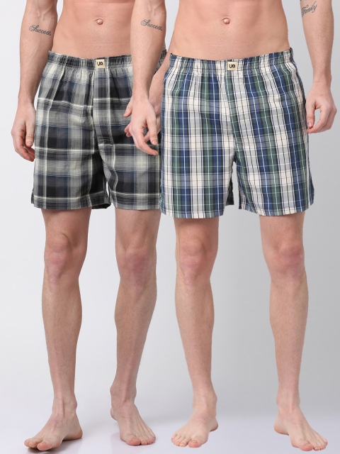 

Urban Dog Mens Pack of 2 Boxers UDBX118_UDBX126-XXL, Multi
