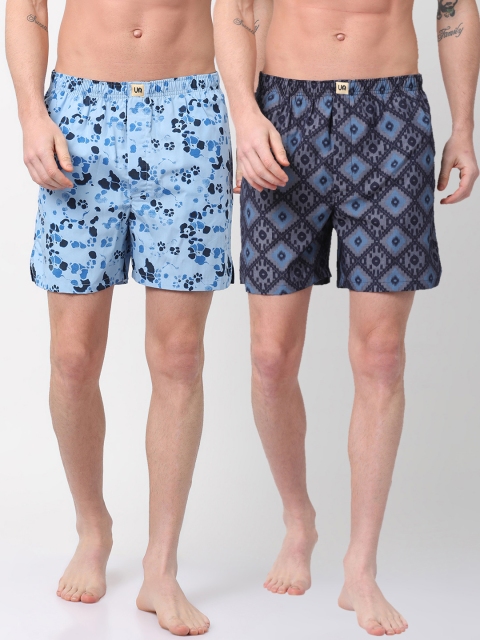 

Urban Dog Men Pack of 2 Boxers UDBX113_UDBX128, Blue