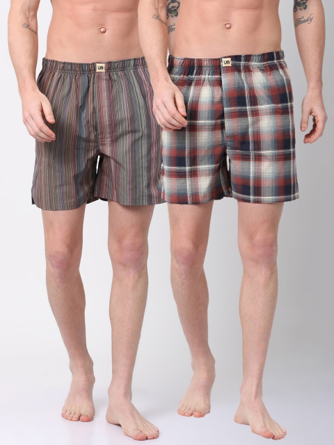 

Urban Dog Men Pack of 2 Printed Boxers UDBX130_UDBX132, Multi