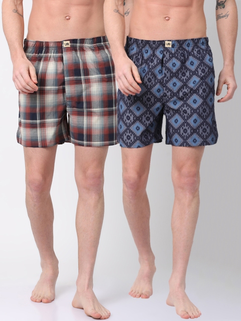 

Urban Dog Men Pack of 2 Boxers UDBX113_UDBX130, Multi