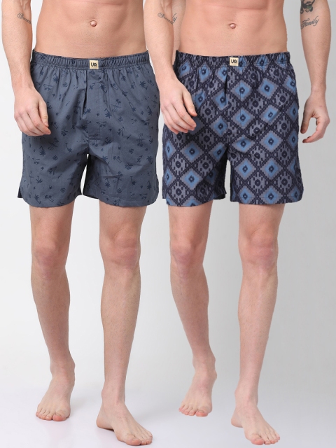 

Urban Dog Men Pack of 2 Boxers UDBX113_UDBX131, Navy blue