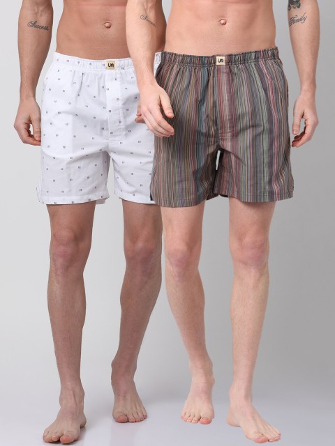 

Urban Dog Men Pack of 2 Printed Boxers UDBX122_UDBX132, Multi