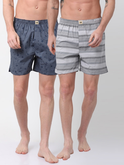 

Urban Dog Mens Pack of 2 Boxers UDBX115_UDBX131-XXL, Multi