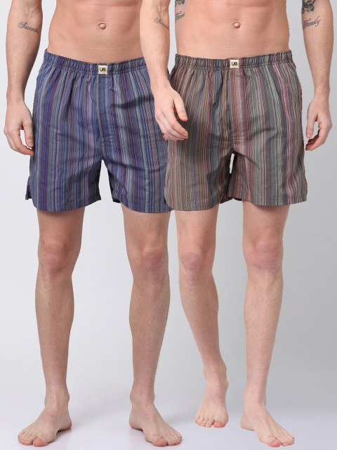 

Urban Dog Mens Pack of 2 Boxers UDBX117_UDBX132-XXL, Multi