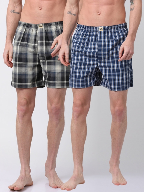 

Urban Dog Mens Pack of 2 Printed Boxers UDBX118_UDBX123-XXL, Multi