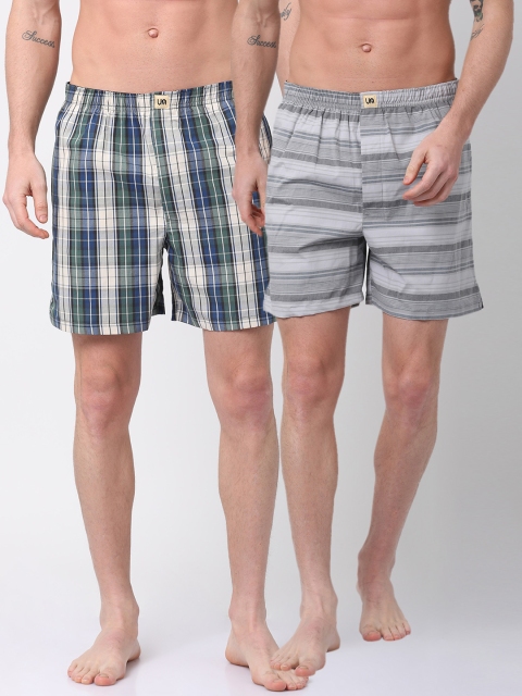 

Urban Dog Mens Pack of 2 Boxers UDBX115_UDBX126-XXL, Multi