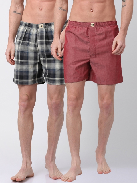 

Urban Dog Mens Pack of 2 Boxers UDBX118_UDBX121-XXL, Multi