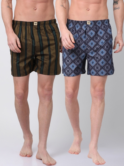

Urban Dog Men Pack of 2 Boxers UDBX113_UDBX120, Navy blue
