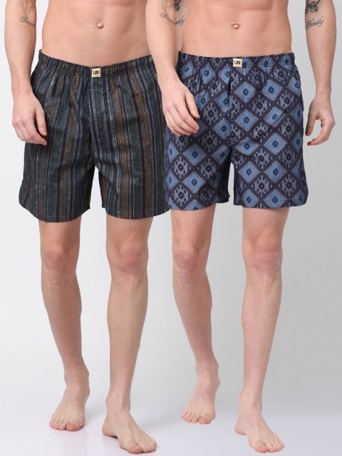 

Urban Dog Men Pack of 2 Boxers UDBX113_UDBX116, Multi
