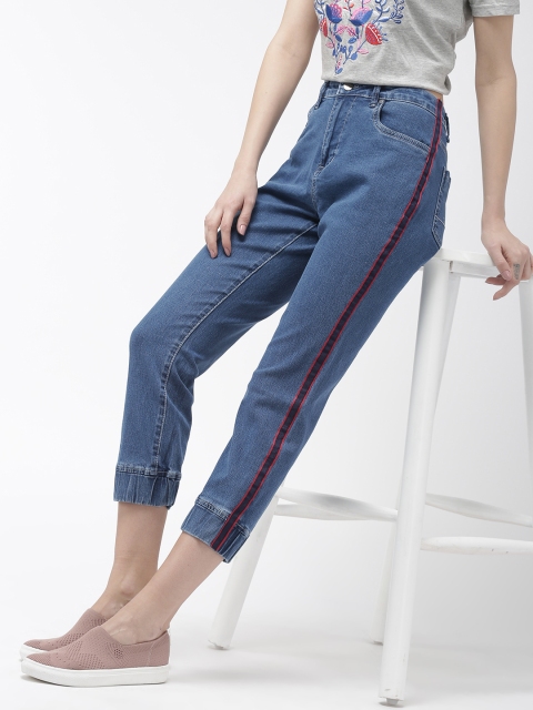

Mast & Harbour Women Blue Slim Fit High-Rise Clean Look Stretchable Jeans