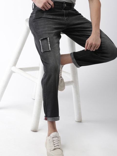 

Mast & Harbour Men Black Regular Fit Mid-Rise Clean Look Stretchable Jeans