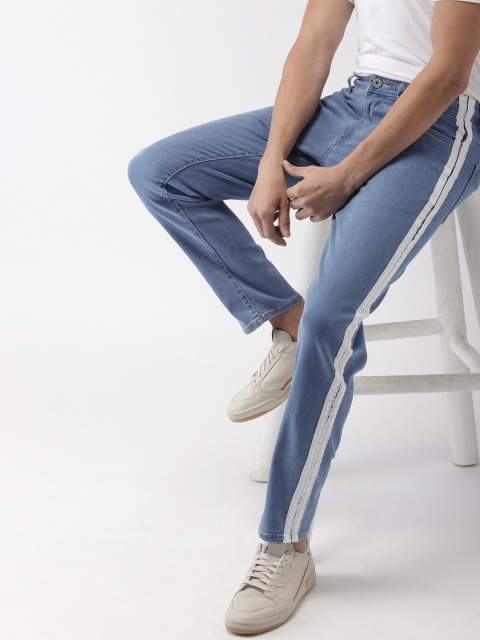 

Mast & Harbour Men Blue Slim Tapred Fit Mid-Rise Clean Look Stretchable Jeans