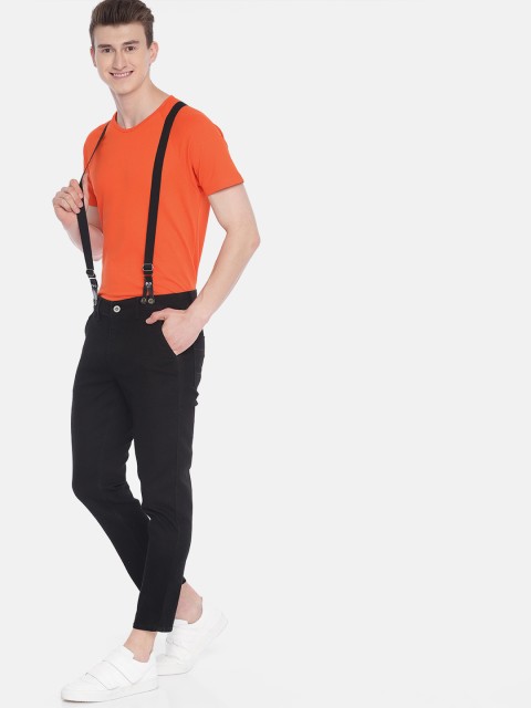 

Mast & Harbour Men Black Regular Fit Mid-Rise Clean Look Stretchable Jeans