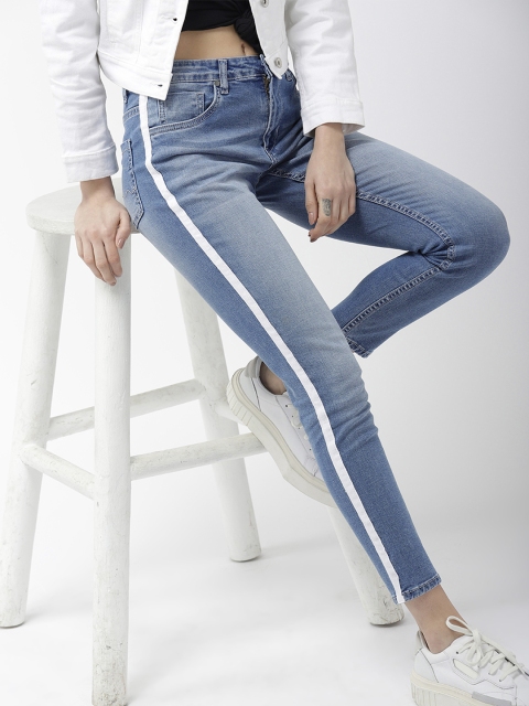 

Mast & Harbour Women Blue Skinny Fit Mid-Rise Clean Look Jeans
