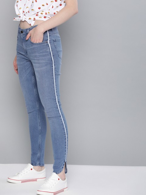 

Mast & Harbour Women Blue Skinny Fit Mid-Rise Clean Look Stretchable Jeans