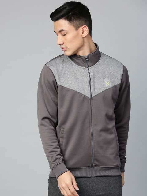 

HRX by Hrithik Roshan Men Training Rapid Dry Colourblocked Sweatshirts, Taupe