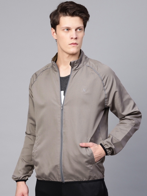 

HRX by Hrithik Roshan Men Taupe Solid Running Jacket