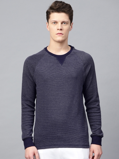 

HRX by Hrithik Roshan Men Navy Lifestyle Round Neck Sweatshirt, Navy blue