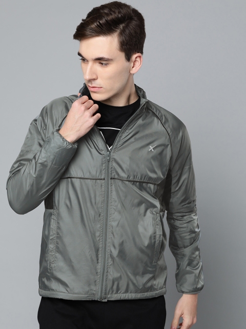 

HRX by Hrithik Roshan Men Grey Solid Running Sporty Jacket