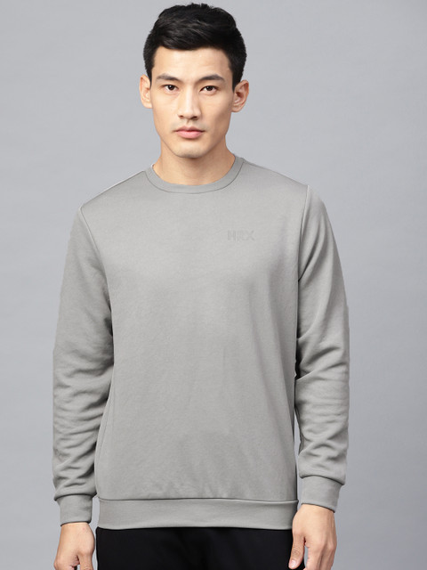 

HRX by Hrithik Roshan Men Grey Running Round Neck Sweatshirt