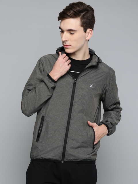 

HRX by Hrithik Roshan Men Grey Melange Solid Lifestyle Sporty Jacket