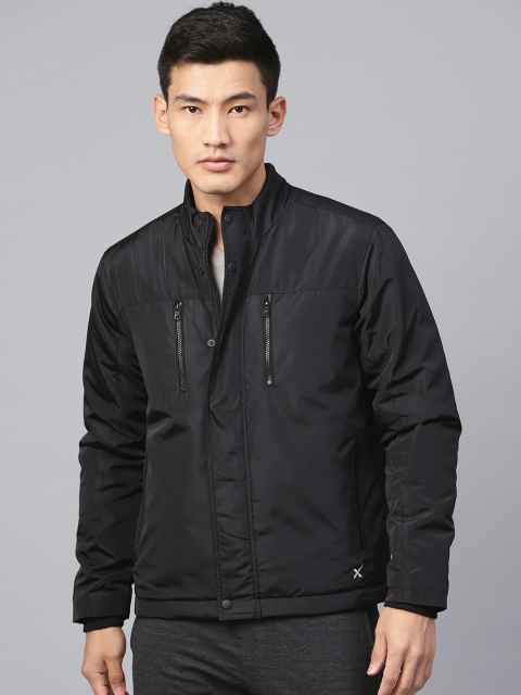 

HRX by Hrithik Roshan Men Black Solid Jacket