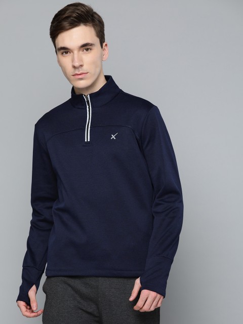 

HRX by Hrithik Roshan Men Navy Blue Solid Training Sweatshirt